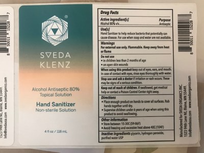 Sveda 4 Fl Oz Hand Sanitizer Disc Cap (Sveda 4 Fl Oz Hand Sanitizer Disc Cap)